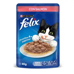 FELIX - Alimento Húmedo Para Gato Salmón Salsa 85g