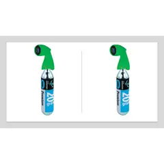GENUINE INNOVATIONS - 2Pack Inflador Micro Nano Con Cartucho De Aire 20Grs