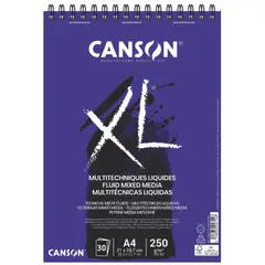CANSON - Bitacora Xl A4 250gr 30h C400110533 Mixmedia Liquidas