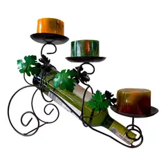 undefined - Vinero De Mesa Con 3 Soportes Para Velas