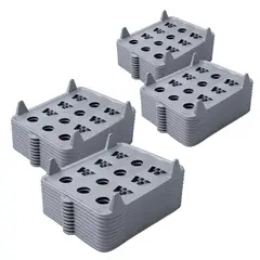 ENERGY PLUS - Setx4 Organizadores Ropa Apilable X10 Unidades C/U Gris