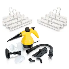 ENERGY PLUS - Combo: Limpiador a Vapor Multiusos+ 8 ganchos Ahorradores