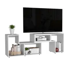 undefined - Rack TV Extensible Beijing Blanco Mqz