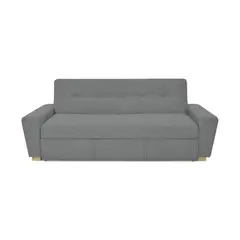 HOGAR VENECIA - Sofá cama Hamburgo Tela Gris