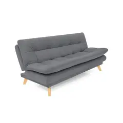 HOGAR VENECIA - Sofá Cama 3P Munich 85X180X90 Gris Pet Friendly