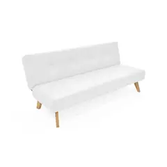 HOGAR VENECIA - Futón London Cuero Blanco