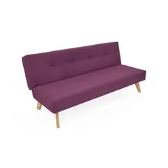 HOGAR VENECIA - Futón London Cuero Morado