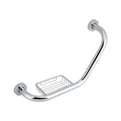 CCOL - Barra Seguridad Con Jabonera Tipo L Para Ducha