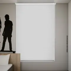CASA BONITA - Cortina Enrollable Blackout Textu 100x180cm Blanco