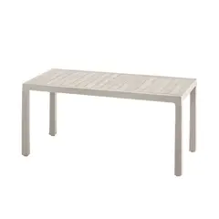 RIMAX - Mesa Plástica Rectángula 153x74x73cm Baru Taupe