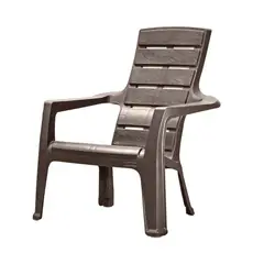 RIMAX - Silla Playera Con Brazos Plástica Barú Mocca