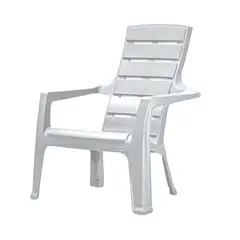 RIMAX - Silla Plástica Playera con Brazos Baru Blanco Ar