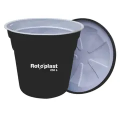 ROTOPLAST - Tanque Bicapa 250 L C.T Negro