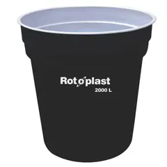 ROTOPLAST - Tanque Bicapa 2000 L C.T Negro