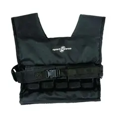 SPORTFITNESS - Chaleco De Peso Impermeable De 10 Kg Color Negro