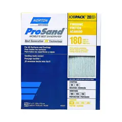 NORTON - Papel de Lija de Óxido de Aluminio Grano 180 de 22.86 X 27.94 cm