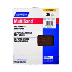 NORTON - Papel de Lija de Óxido de Aluminio Grano 36 de 22.86 X 27.94 cm