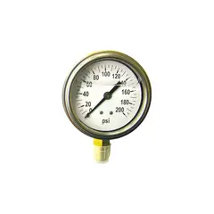 GENERICO - Manómetro De Llena Liquido 6.35 Cm 200Psi