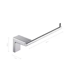 INKORPORAR - Kit Accesorios Baño X 3 Wasser Cromo Port+Toallero Corto+Percha