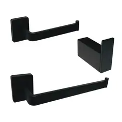 INKORPORAR - Kit Accesorios Baño X 3 Onix Negro