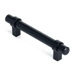 MADECENTRO - Manija026 Acero 201 Cil Hueca CC 160 Mm Negra