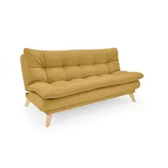 HOGAR VENECIA - Sofa cama munich mostaza 85x180x90 antifluido