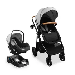 BEBESIT - Coche para Bebé con Portabebe Travel System Cosmos Gris