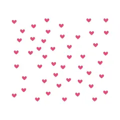 ADAZIO - Vinilos Patrón De Corazones S 200X200Cm