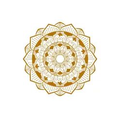 ADAZIO - Vinilo Decorativo Golden Mandala Xs 50X50Cm