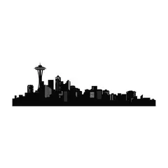 ADAZIO - Vinilo Decorativo Seattle Skyline 140X35Cm