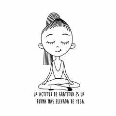 ADAZIO - Vinilo Baby Yogi Con Texto L 66X118Cm