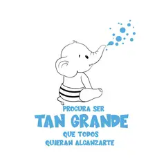 ADAZIO - Vinilo Elefante Con Texto Xl 104X130Cm