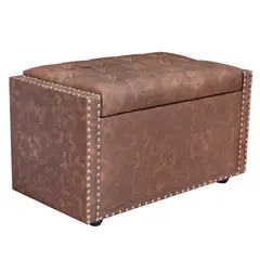 INGENIO - Puff Baul Sarap Cuerotex Marron