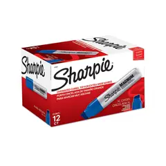 SHARPIE - Marcador Industrial Magnum Azul Caja x 12 Unidades