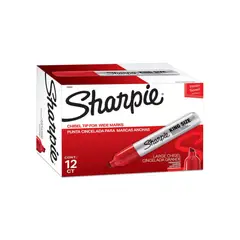 SHARPIE - Marcador Industrial King Size Rojo X 12 Unidades