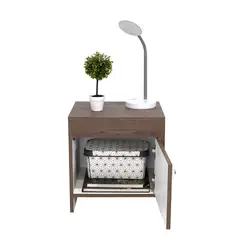 RTA DESIGN - Mesa De Noche 41.6X40X35.2 Colore Milan-Blanco