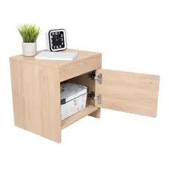 RTA DESIGN - Mesa De Noche 41.6X40X35.2 Colore Rovere