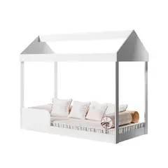 MUEBLES 2020 - Cama Montessori Paulina 97X132.5X201 Cm Blanco