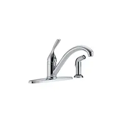 DELTA FAUCET - Griferia Monomando Con Rociador Cromado
