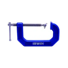 IRWIN - Prensa Tipo C de Acero con Cuerpo Azul y Garganta Profunda