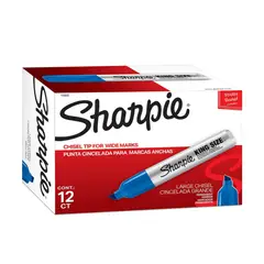 SHARPIE - Marcador Industrial King Size Azul X 12 Unidades