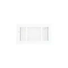 GENERICO - Rejilla Pared Lat de 3 Vías Blanco 30.48 X 15.24 cm