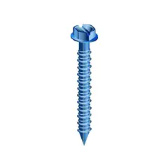 COBRA ANCHORS - Tornillo Cabeza Hexagonal para Concreto de 1/4 X 4.44 cm