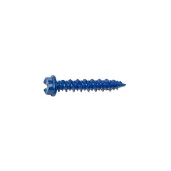 GENERICO - Tornillo De Cabeza Ranurada Azul De 3/16