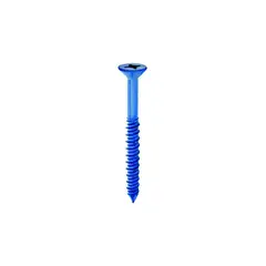 COBRA ANCHORS - Tornillo para Concreto con Recubrimiento Fluorado y Cabeza Plana