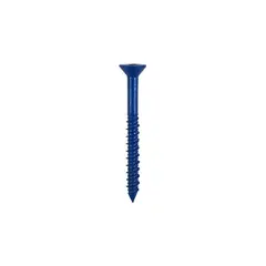 COBRA ANCHORS - Tornillo Para Concreto Azul 1/4 X 6,98cm Paquete Por 100 Unidades