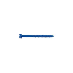 GENERICO - Tornillo De Cabeza Ranurada Hexagonal Azul De 1/4