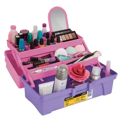 PRETUL - Caja De Esmaltes O Maquillaje De 36 Cm, 20 Compartimientos