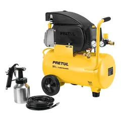 PRETUL - Compresor de Aire Eléctrico Portail con Manguera y Pistola