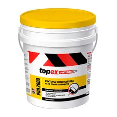 TOPEX - Pintura para Interior Alto Poder Cubriente Blanco 2.5 Galones